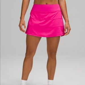 LULULEMON *RARE* *SONIC PINK* Pace Rival Mid-rise Skirt *LONG*